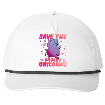 Save The Chubby Unicorn Gift Snapback Five-Panel Rope Hat