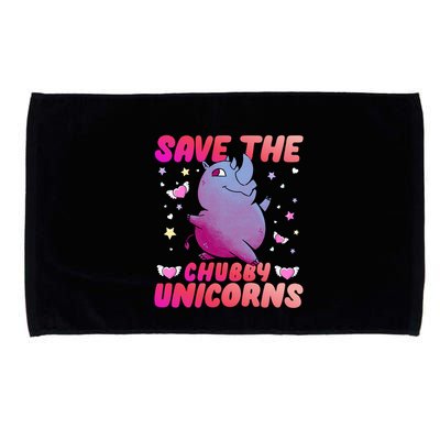 Save The Chubby Unicorn Gift Microfiber Hand Towel