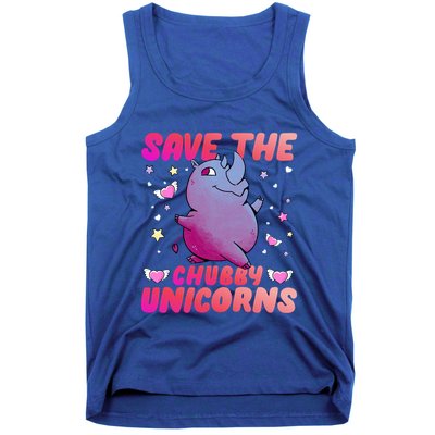 Save The Chubby Unicorn Gift Tank Top