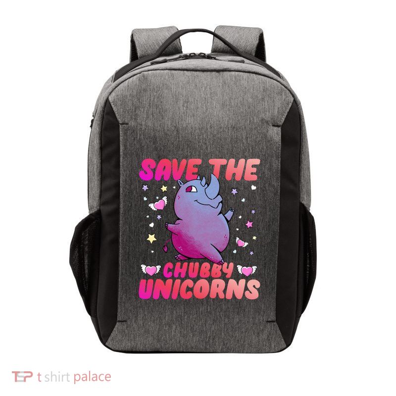 Save The Chubby Unicorn Gift Vector Backpack