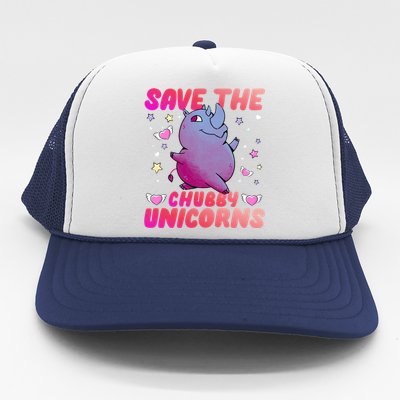 Save The Chubby Unicorn Gift Trucker Hat