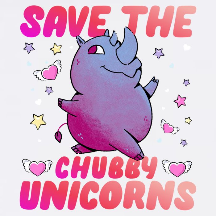 Save The Chubby Unicorn Gift Garment-Dyed Sweatshirt