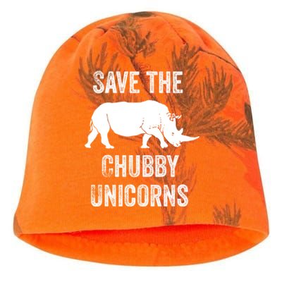 Save The Chubby Unicorns Cool Gift Funny Rhino Gift Kati - Camo Knit Beanie