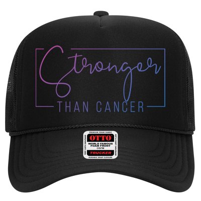 Stronger Than Cancer Pink Ribbon Breast Cancer Awareness Gift Trucker Hat