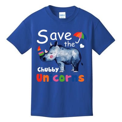 Save The Chubby Unicorns Gift Meaningful Gift Kids T-Shirt