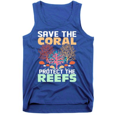 Save The Coral Protect The Reefs Scientist Marine Biology Gift Tank Top