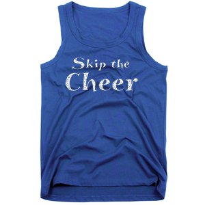 Skip The Cheer Funny Anti Christmas Grumpy Christmas Tank Top