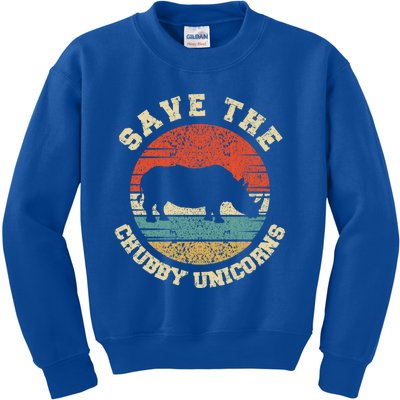 Save The Chubby Unicorns Gift Kids Sweatshirt