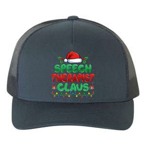 Speech Therapist Claus Xmas Slp Speech Therapy Christmas Gift Yupoong Adult 5-Panel Trucker Hat