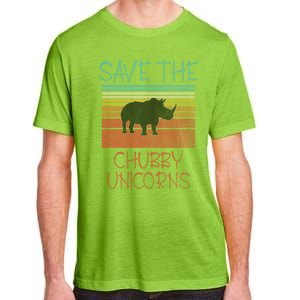 Save The Chubby Unicorns Meaningful Gift Adult ChromaSoft Performance T-Shirt