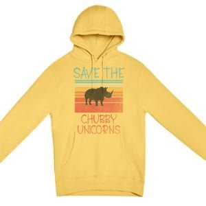 Save The Chubby Unicorns Meaningful Gift Premium Pullover Hoodie