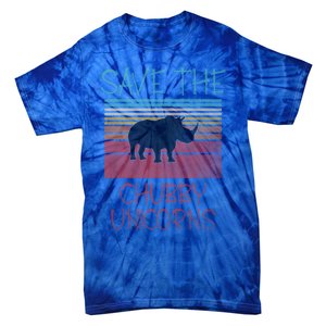 Save The Chubby Unicorns Meaningful Gift Tie-Dye T-Shirt