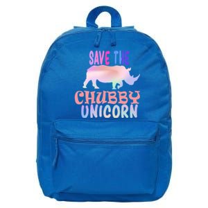 Save The Chubby Unicorn Gift 16 in Basic Backpack