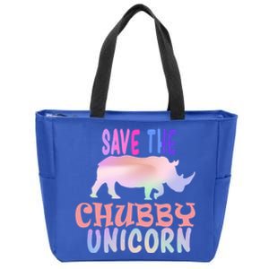 Save The Chubby Unicorn Gift Zip Tote Bag