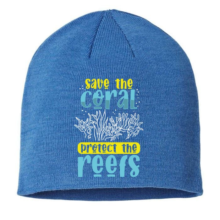 Save The Coral Reef Biologist Microbiologist Biology Gift Sustainable Beanie