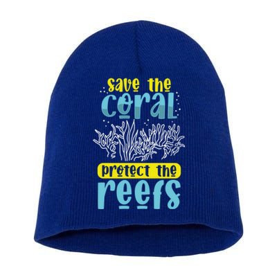 Save The Coral Reef Biologist Microbiologist Biology Gift Short Acrylic Beanie