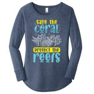 Save The Coral Reef Biologist Microbiologist Biology Gift Women's Perfect Tri Tunic Long Sleeve Shirt