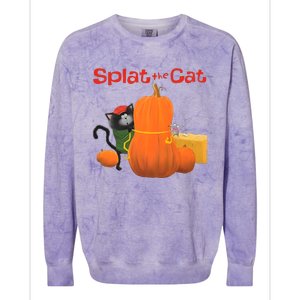 Splat The Cat Halloween Costume Colorblast Crewneck Sweatshirt