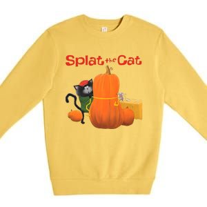 Splat The Cat Halloween Costume Premium Crewneck Sweatshirt