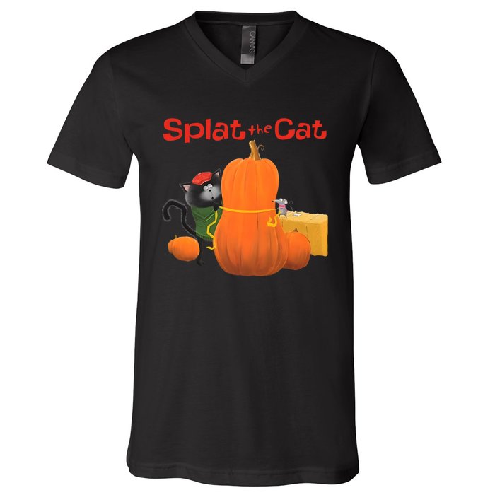 Splat The Cat Halloween Costume V-Neck T-Shirt