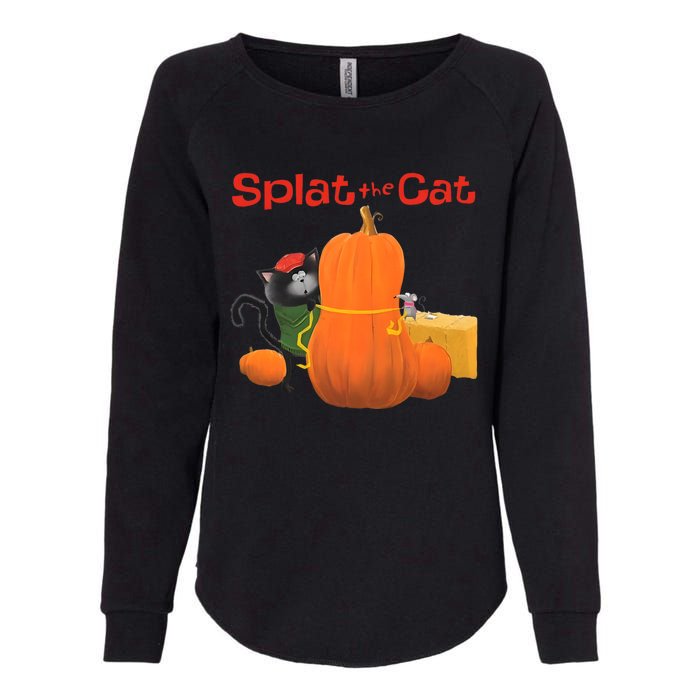 Splat The Cat Halloween Costume Womens California Wash Sweatshirt