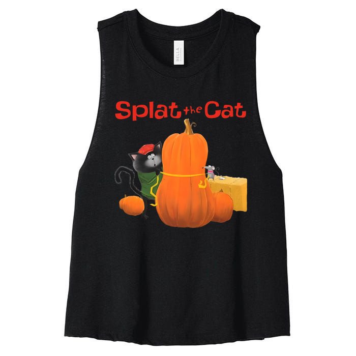 Splat The Cat Halloween Costume Women's Racerback Cropped Tank