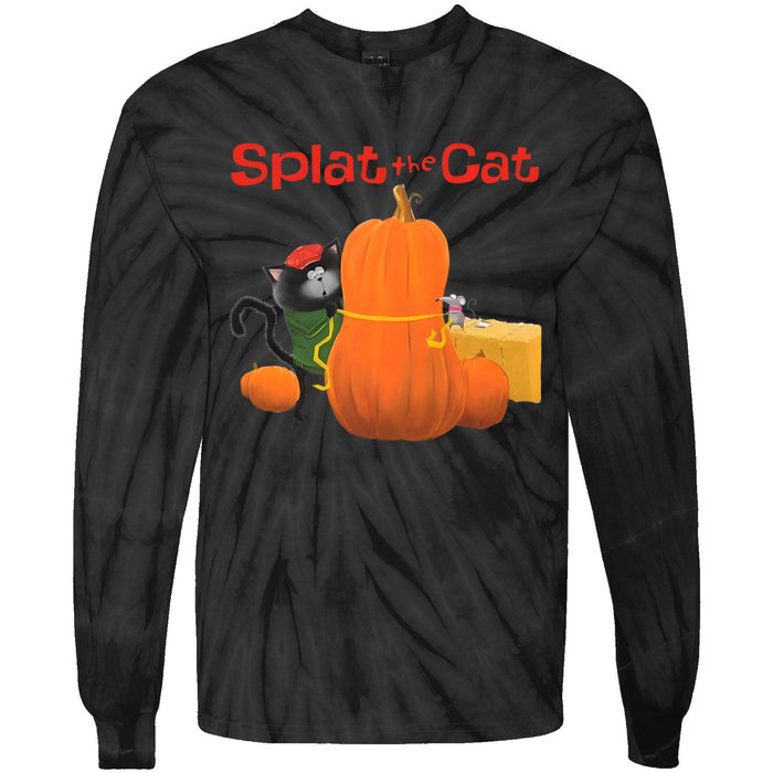 Splat The Cat Halloween Costume Tie-Dye Long Sleeve Shirt