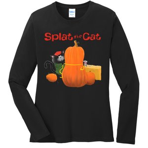 Splat The Cat Halloween Costume Ladies Long Sleeve Shirt