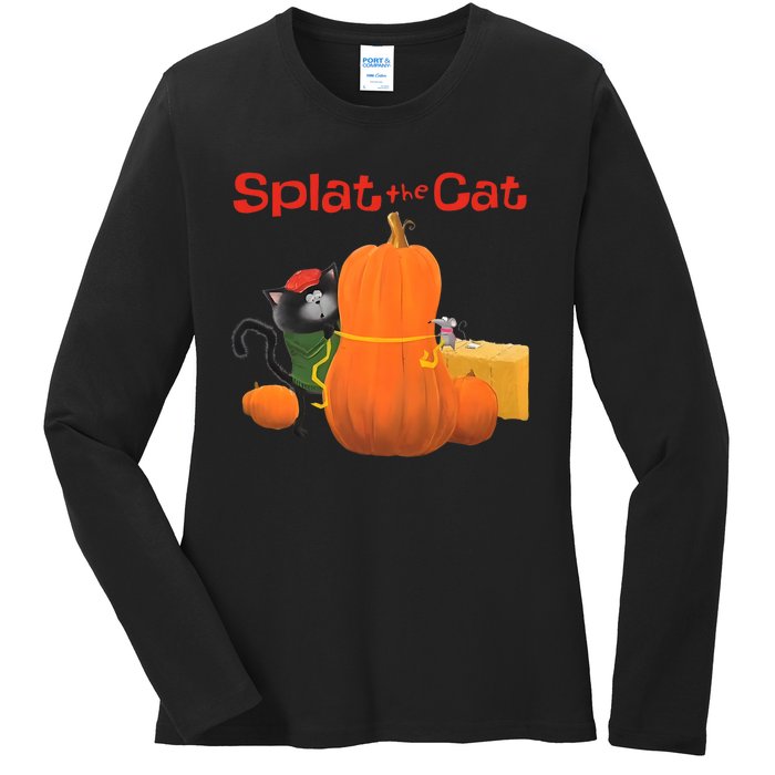 Splat The Cat Halloween Costume Ladies Long Sleeve Shirt