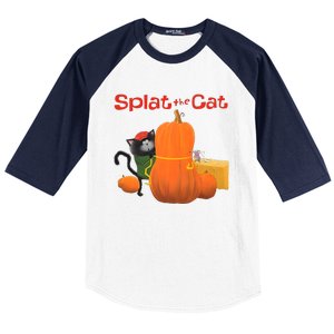 Splat The Cat Halloween Costume Baseball Sleeve Shirt