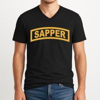 Sapper Tab Combat Engineer V-Neck T-Shirt