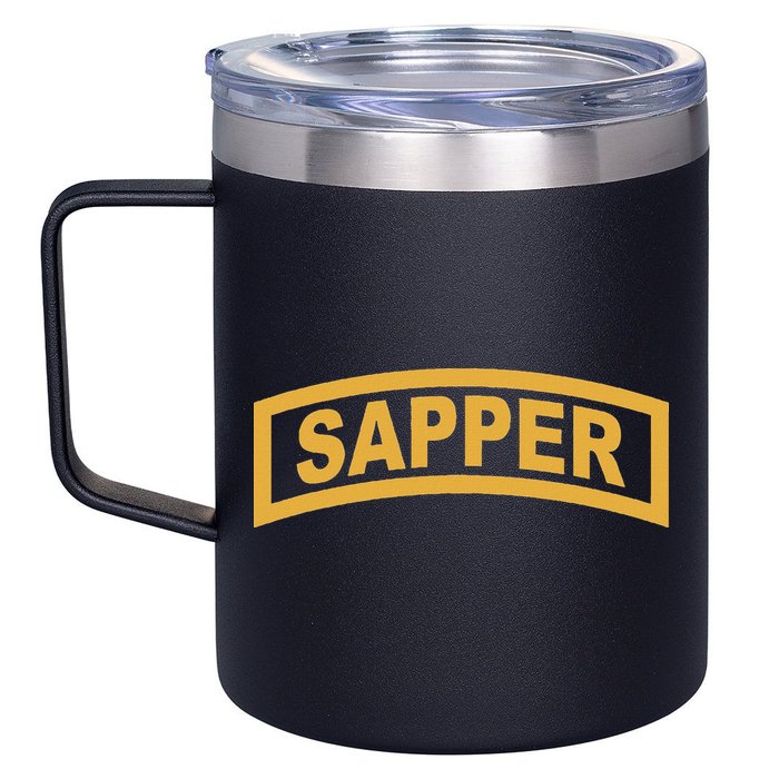 Sapper Tab Combat Engineer 12oz Stainless Steel Coffee Mug