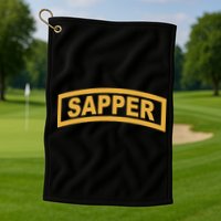 Sapper Tab Combat Engineer Golf Towel