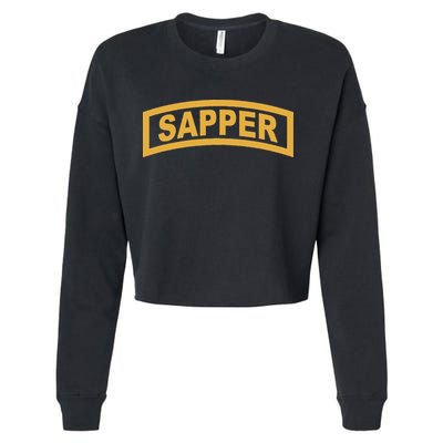 Sapper Tab Combat Engineer Cropped Pullover Crew