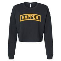 Sapper Tab Combat Engineer Cropped Pullover Crew