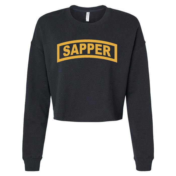 Sapper Tab Combat Engineer Cropped Pullover Crew
