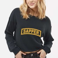 Sapper Tab Combat Engineer Cropped Pullover Crew