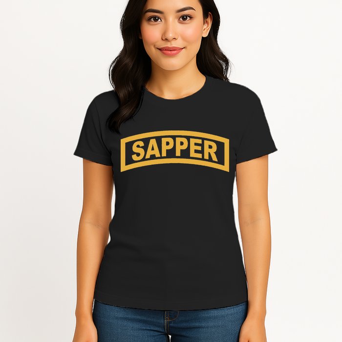 Sapper Tab Combat Engineer Womens T-Shirt
