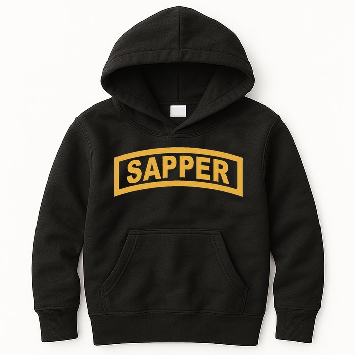 Sapper Tab Combat Engineer Kids Hoodie