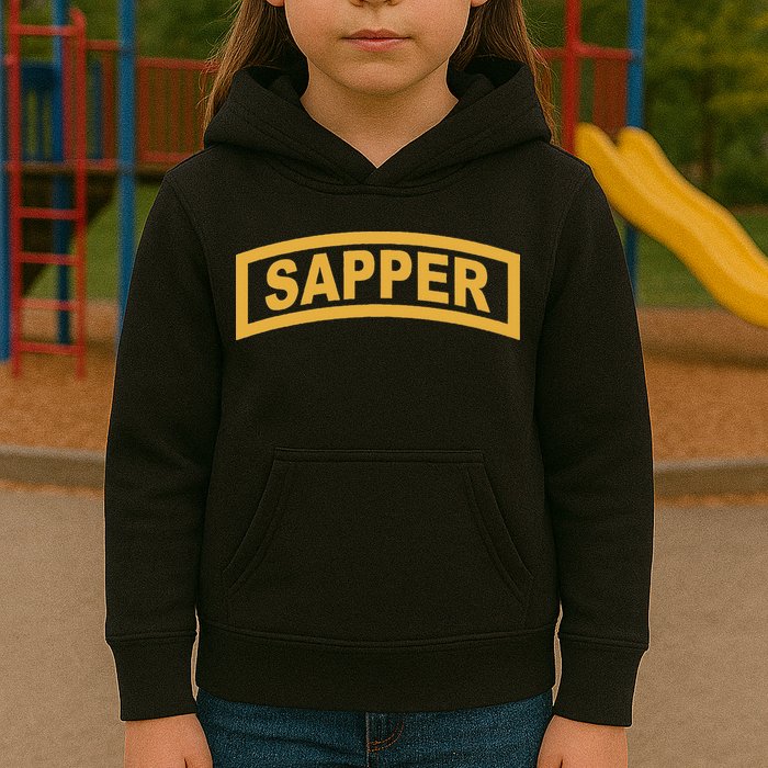 Sapper Tab Combat Engineer Kids Hoodie