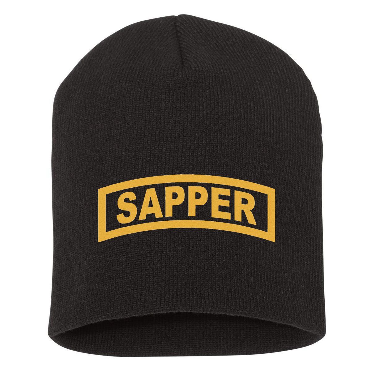 Sapper Tab Combat Engineer Short Acrylic Beanie