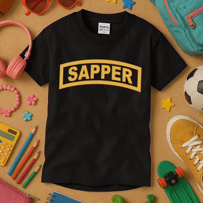 Sapper Tab Combat Engineer Kids T-Shirt