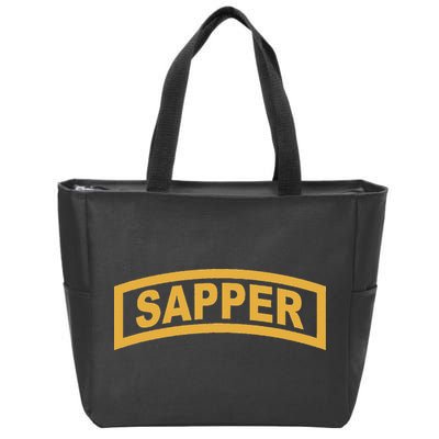 Sapper Tab Combat Engineer Zip Tote Bag