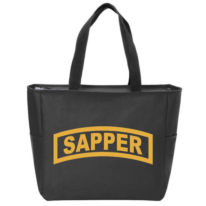 Sapper Tab Combat Engineer Zip Tote Bag