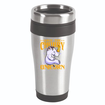 Save The Chubby Unicorn Gift 16oz Travel Tumbler
