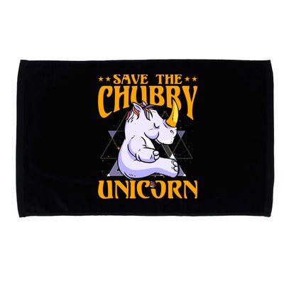 Save The Chubby Unicorn Gift Microfiber Hand Towel