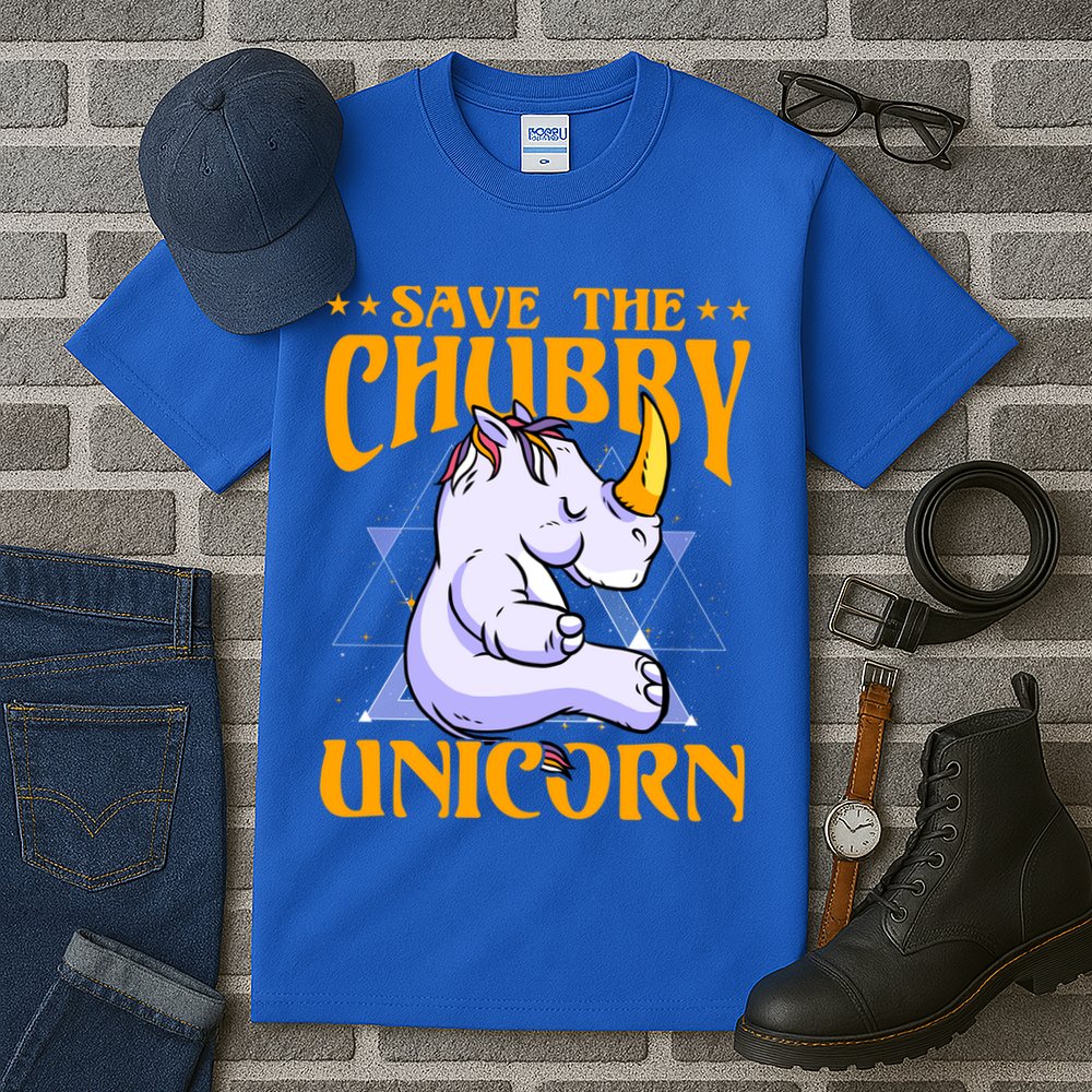 Save The Chubby Unicorn Gift Tall T-Shirt