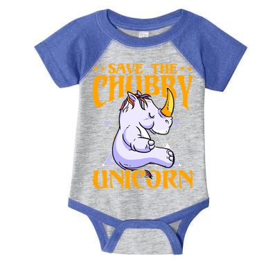 Save The Chubby Unicorn Gift Infant Baby Jersey Bodysuit