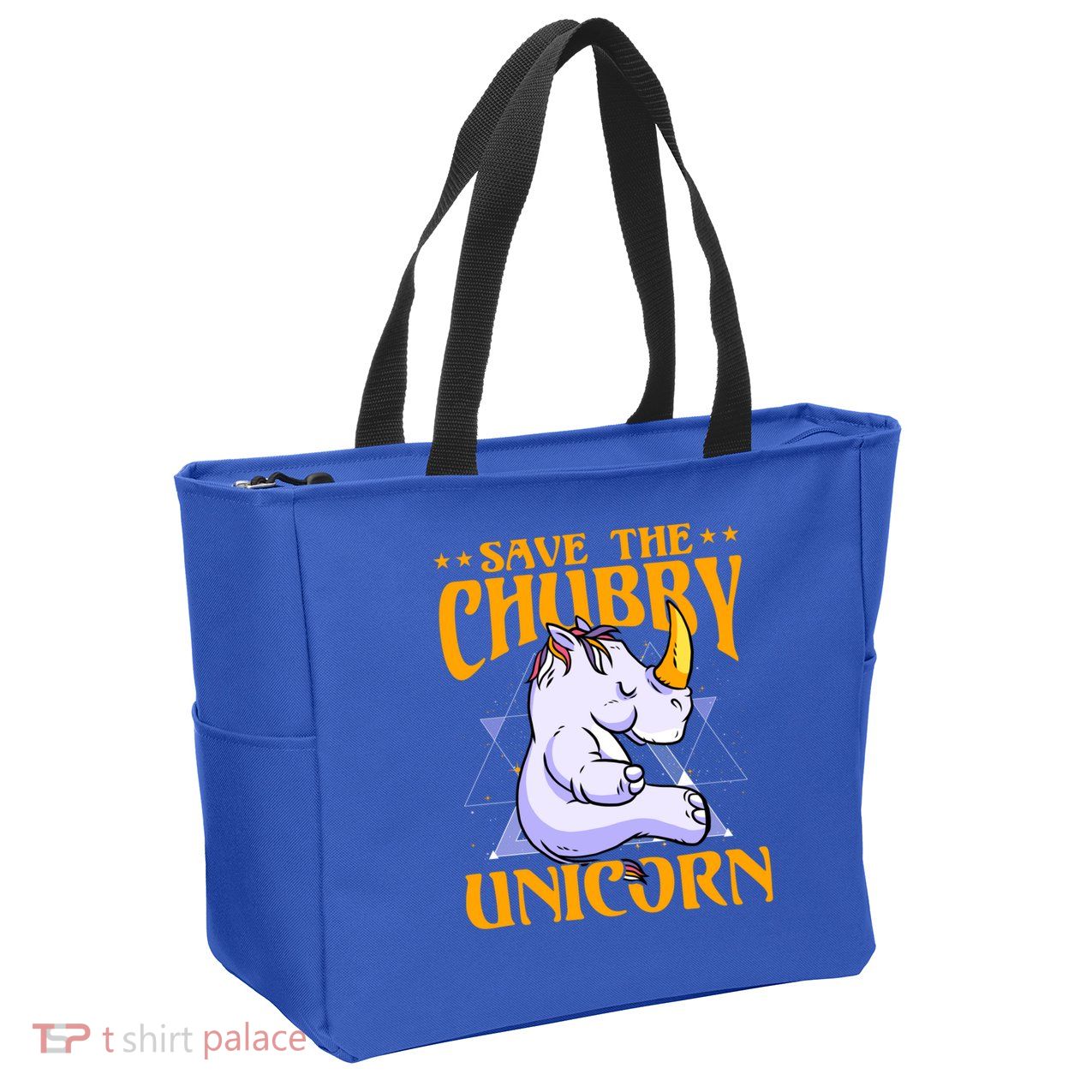 Save The Chubby Unicorn Gift Zip Tote Bag