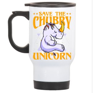 Save The Chubby Unicorn Gift Stainless Steel Travel Mug